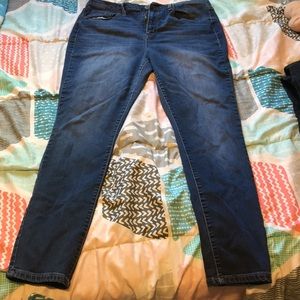 High rise jean legging